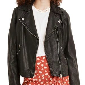 Madewell Washed Leather Motorcycle Jacket